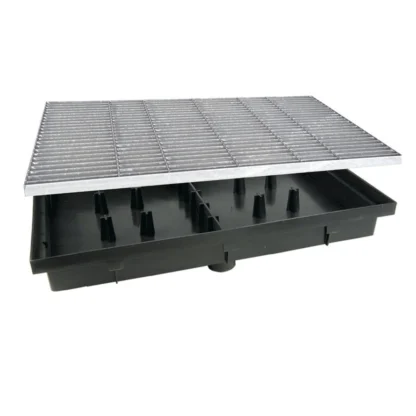 ZMM Maxpol Wycieraczka systemowa 60x40 z odpływem, kratka - stal ocynk 01833