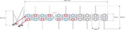 Kolce na ptaki gołębie 100cm x16cm Jasny Brąz modułowe nie raniące 040446 ZMM Maxpol