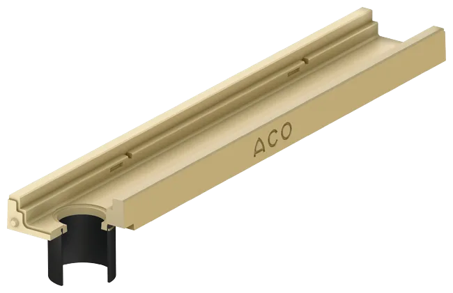 Korytko Niskie ACO Deckline P100 C250 z króćcem Ø110 H8 cm Korytko Niskie ACO Deckline P100 C250 z króćcem Ø110 H8 cm