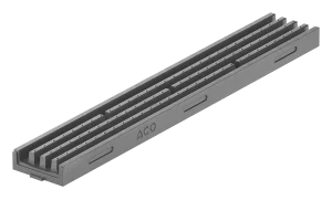 Odwodnienie grzebieniowe ACO Multislot 150 Antracyt 100 cm H5 cm