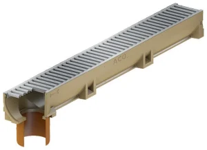 Odwodnienie liniowe ACO Euroline z króćcem Ø110 Ruszt Stal H97 cm