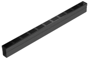 Odwodnienie liniowe ACO Slimline 100 cm ruszt czarny PVC aluminium