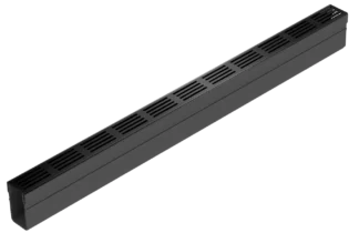 Odwodnienie liniowe ACO Slimline 100 cm ruszt czarny PVC aluminium