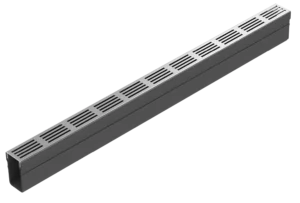 Odwodnienie liniowe ACO Slimline 100 cm ruszt srebrny PVC aluminium