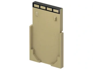 Zaślepka / Ścianka czołowa ACO Multiline V200 Typ 0-20 czarna - Początek / Koniec