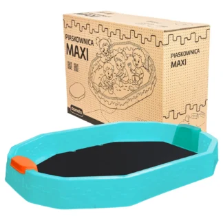 Odwodnienia liniowe dla domu i firmy Piaskownica plastikowa Duża 224,5x150x25cm Kolor JASNO NIEBIESKA + pokrowiec