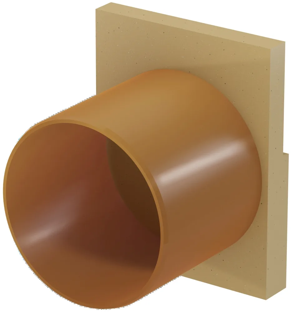 Zaślepka Ścianka czołowa z króćcem Ø110 ACO Euroline Początek Koniec